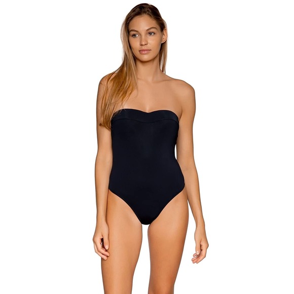 Sunsets Marion Maillot One Piece Women's Swimsuit, Black, Small Fits B to C Cups - Picture 4 of 5